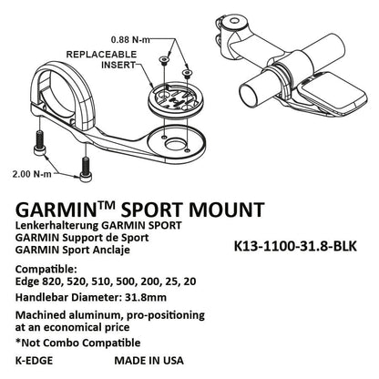 K-Edge Sport Mount for Garmin