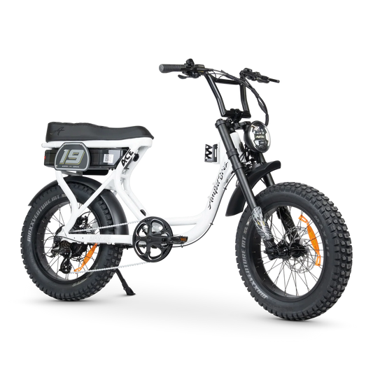 Ampd Bros ACE Adventure Series 5 Step Thru Ice White
