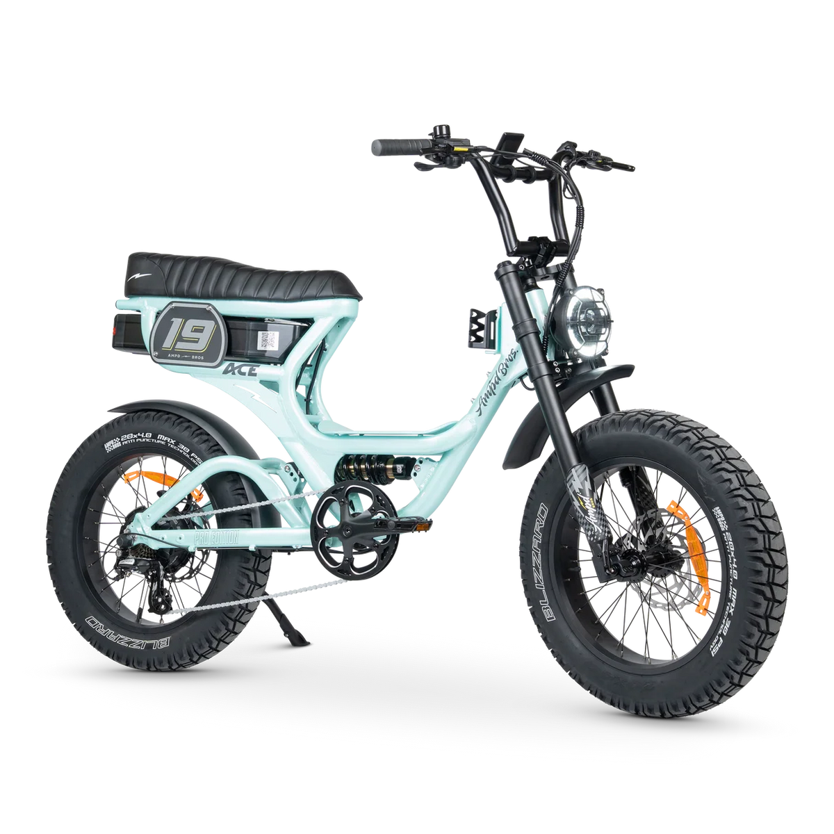 Ampd Bros ACE PRO Series 5 Step Thru Mint Metallic