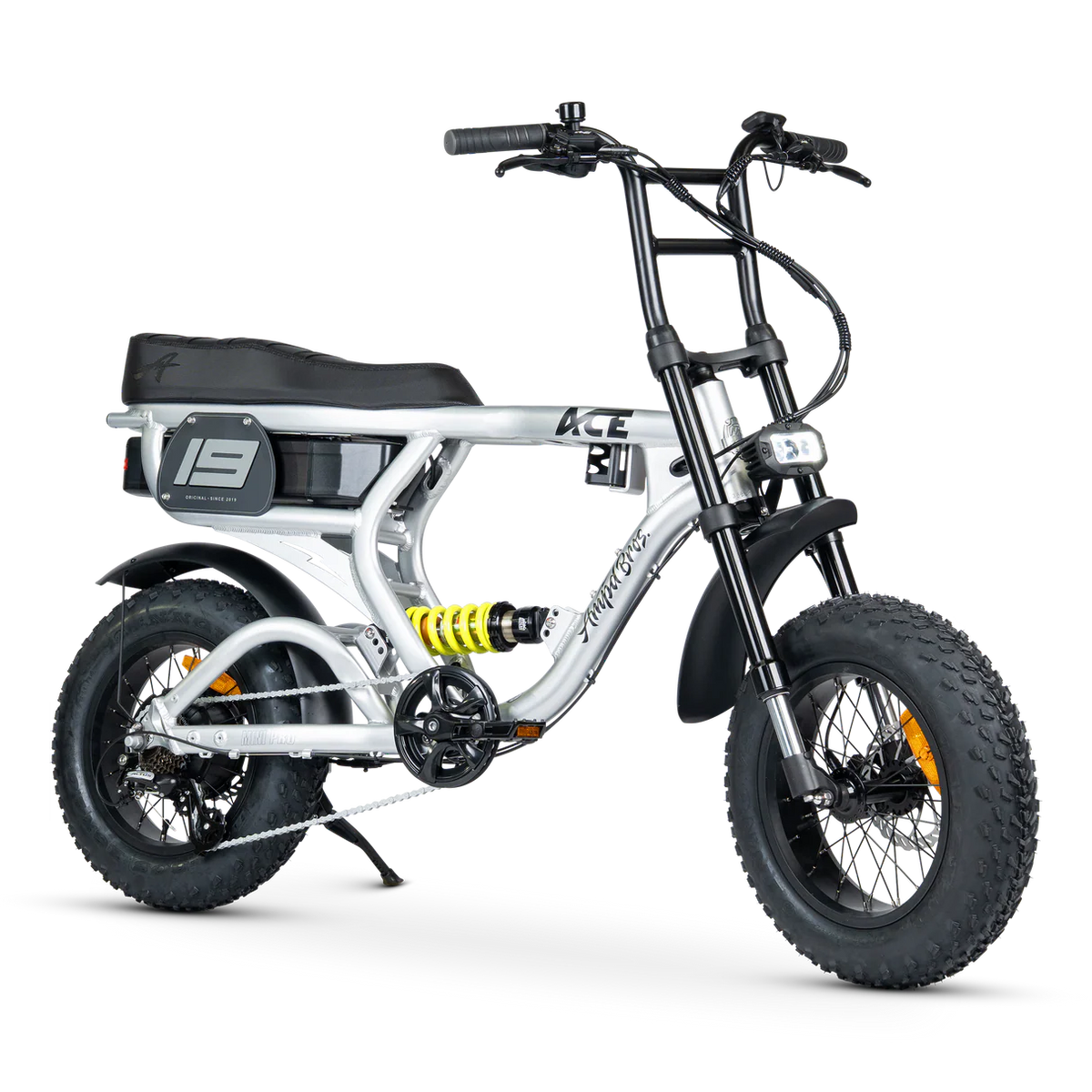 Ampd Bros ACE-X Mini PRO Series 5 Matte Silver electric bike