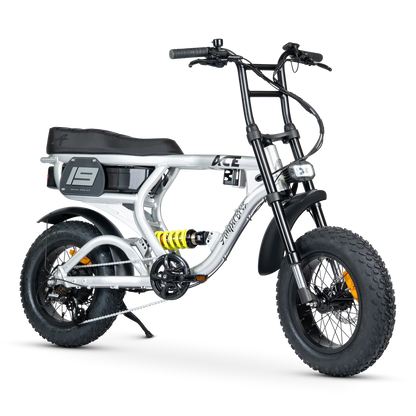 Ampd Bros ACE-X Mini PRO Series 5 Matte Silver electric bike
