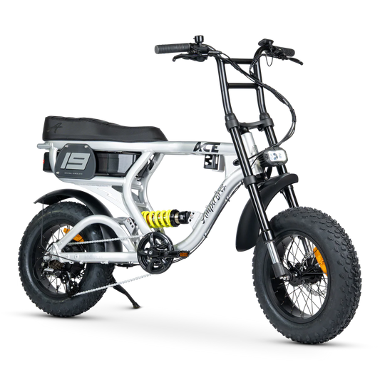 Ampd Bros ACE-X Mini PRO Series 5 Matte Silver electric bike